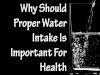 WHY SHOULD PROPER WATER INTAKE IS IMPORTANT FOR HEALTH