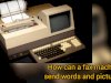 How can a fax machine send words and pictures?