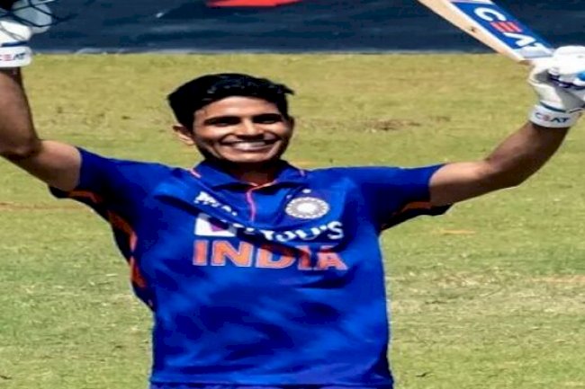 Shubman Gill scored his maiden century in international cricket
