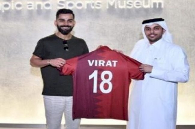 Virat Kohli visits 3-2-1 Qatar Olympic and Sports Museum